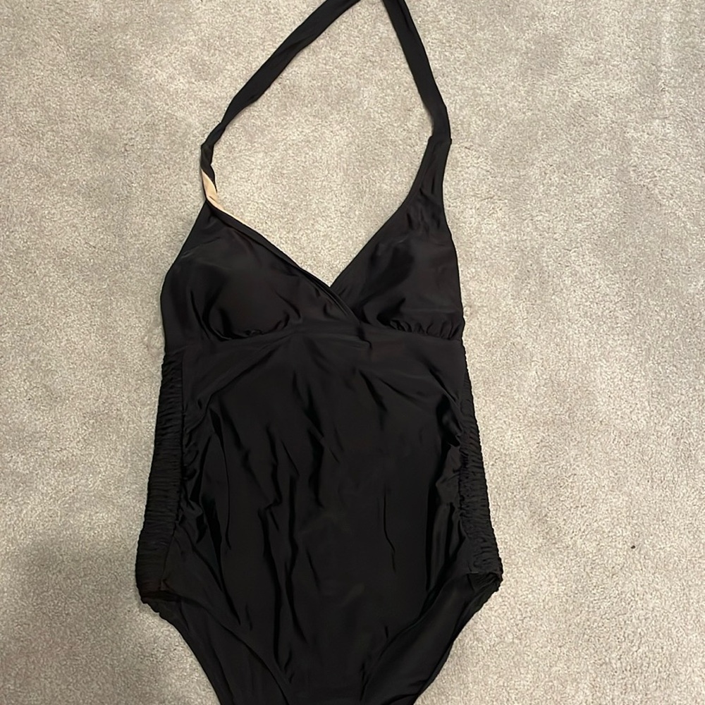 Basic Black Maternity Bathing Suit
